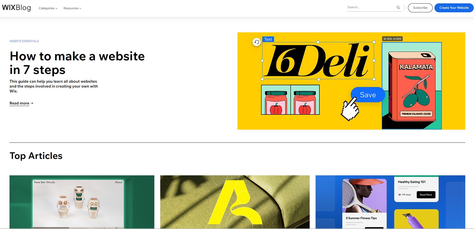 Blogging Wix